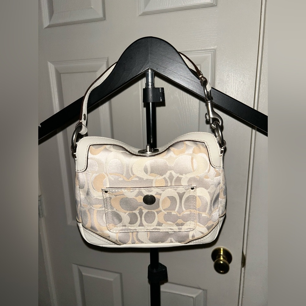 Coach Signature Baguette Bag w/ turn-lock, Vintage, COA included! Mint condition